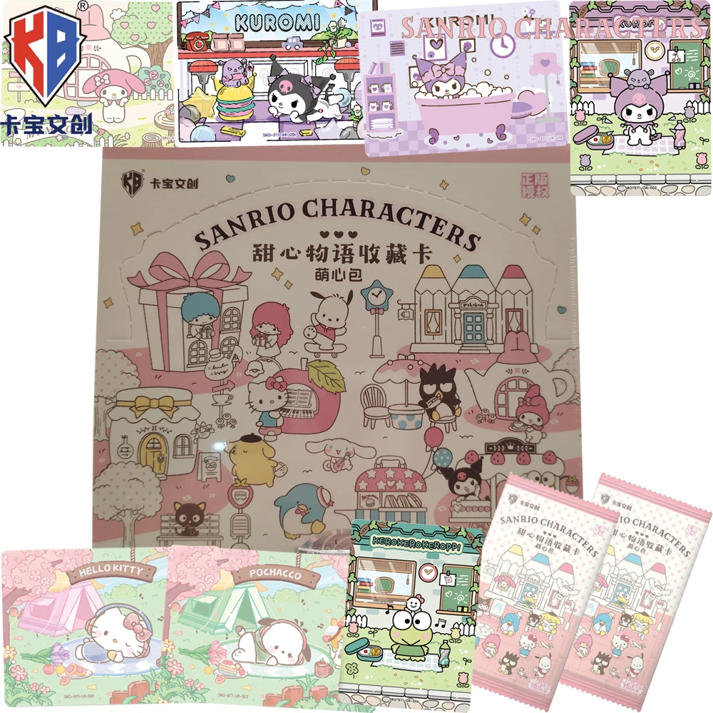 New Kabao Original Sanrio Family Collection Card Cartoon Protagonist Cute Q-Version Peripheral Surprise Creative Cards Fun Gifts