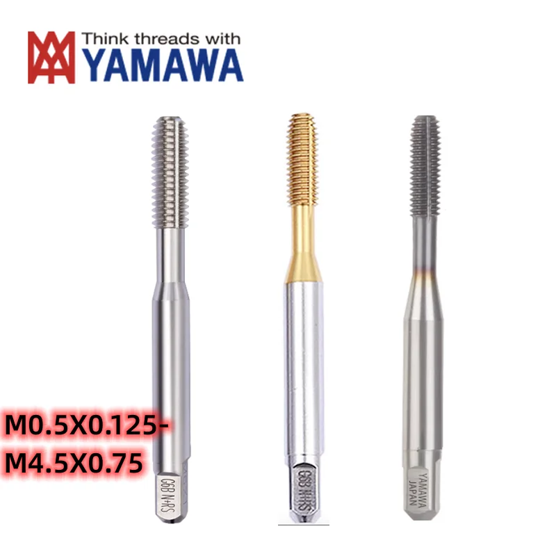 

YAMAWA HSSE Forming Tap TIN TICN M0.5M0.6M0.7M0.8M0.9M1M1.2M1.4M1.5M1.6M1.7M2M2.5M3M3.5M4M4.5 Machine Screw Thread Taps