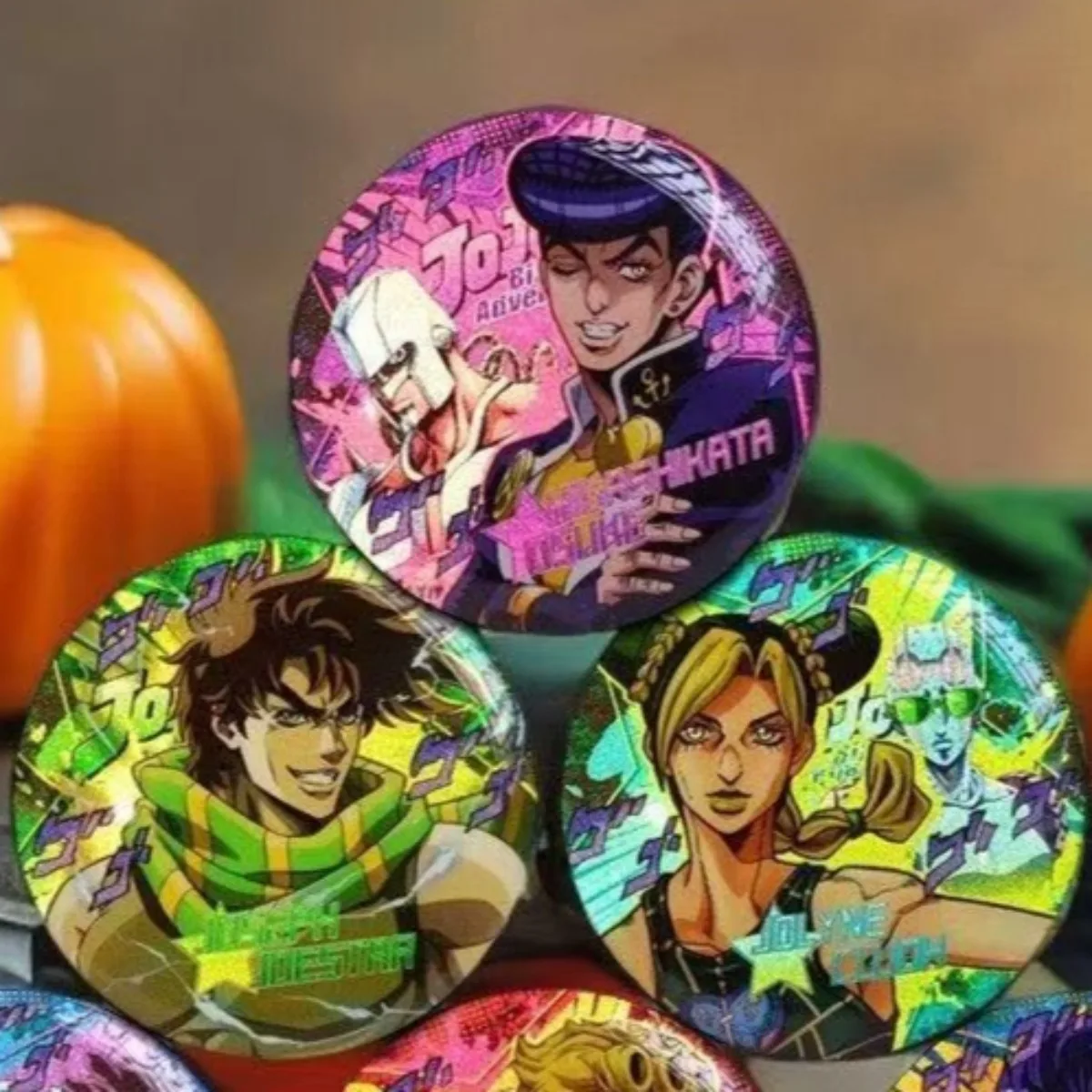 

Fashion Brooch Joseph & Jolyne Anime Josuke Higashikata Badge Set For Bizarre Adventure Collection Cosplay Badges DIY