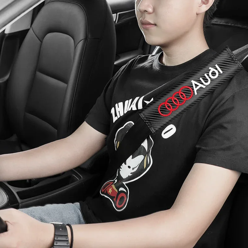 مقعد السيارة حزام غطاء الكتف حامي حشوة وسادة اكسسوارات السيارات لأودي Sline A3 A4 B8 8P 8V B6 A5 A6 C7 Q5 B9 B7 C6 A1 Q7 #4