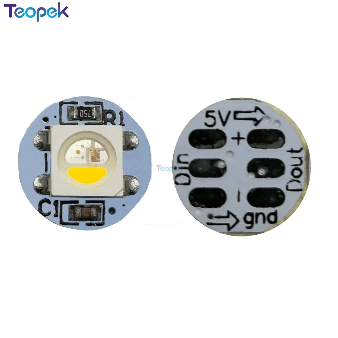 Sk6812 rgbw 5050 individualmente endereçável digital led chip pixel (rgb + branco/quente/natureza) 5v mini placa pcb (10mm * 3mm) dissipador de calor