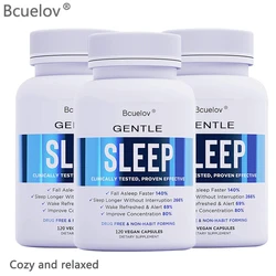 Bcuelov Natural Sleep Supplement - Helps Fall Asleep Faster and Relieves Stress