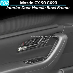 Car Interior Door Handle Bowl Frame Cover Trim for Mazda CX-90 CX90 Interior Accessories 2024