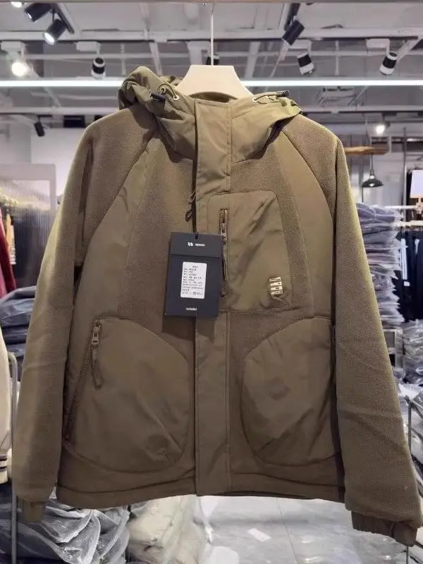 

Спортивная куртка с капюшоном для активного отдыха, мужская осенне-зимняя новая теплая ветрозащитная куртка, модная брендовая верхняя одежда