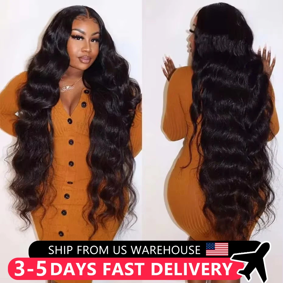 13x4 13x6 HD Transparent Glueless Body Wave Wig Pre Plucked 4x4 Lace Closure Wigs For Women Brazilian Lace Front Human Hair Wig