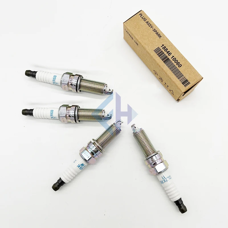 original New Genuine 4 PCS Spark Plug 1884610060 SILZKR6B-11 1885510060 For i30 i40 ix35 TUCSON Veloster SONATA Kia Soul Cee\'d