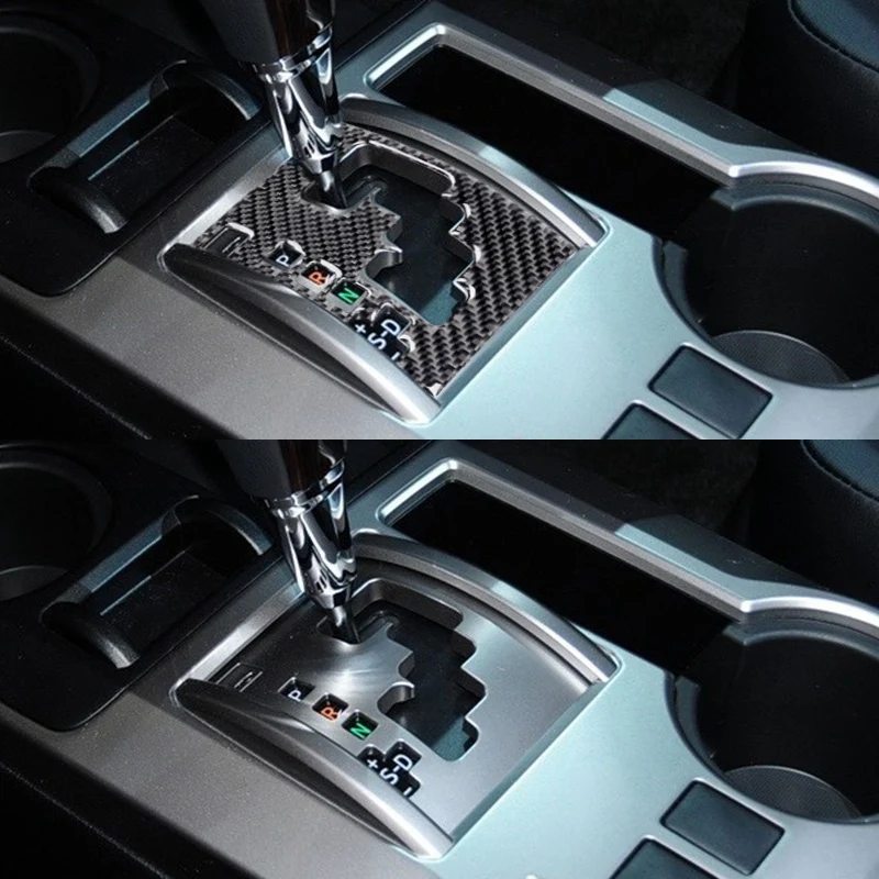 Car Gear Shift Decoration Cover Trim For Toyota 4Runner 2010-2021 Car Accessory Car Carbon Fiber Interior Trim