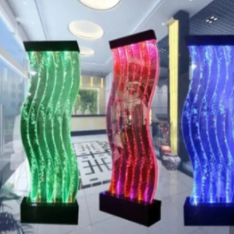 Customization.Water Fountain Panel Lights Dynamic Scenery Waterfall Curtain Decorative Bar Restaurant Wall Screen Dancing Water