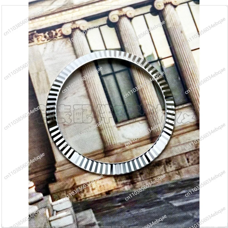 For 41mm Accessories, High-gloss Stainless Steel Bezel Does Not Fade DJ Tooth Ring C Ring  Watch Accessories