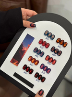 10ML Sunrise Cat Eye Gel Polish,2025 Autumn and Winter New Collection, Dual-Shade Aurora Glass Bead, Light-Chasing Sea Sunrise