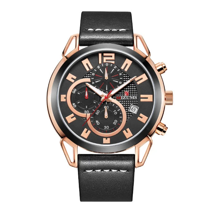 Quartz Wristwatch Business Men's Watch Calendar Watch