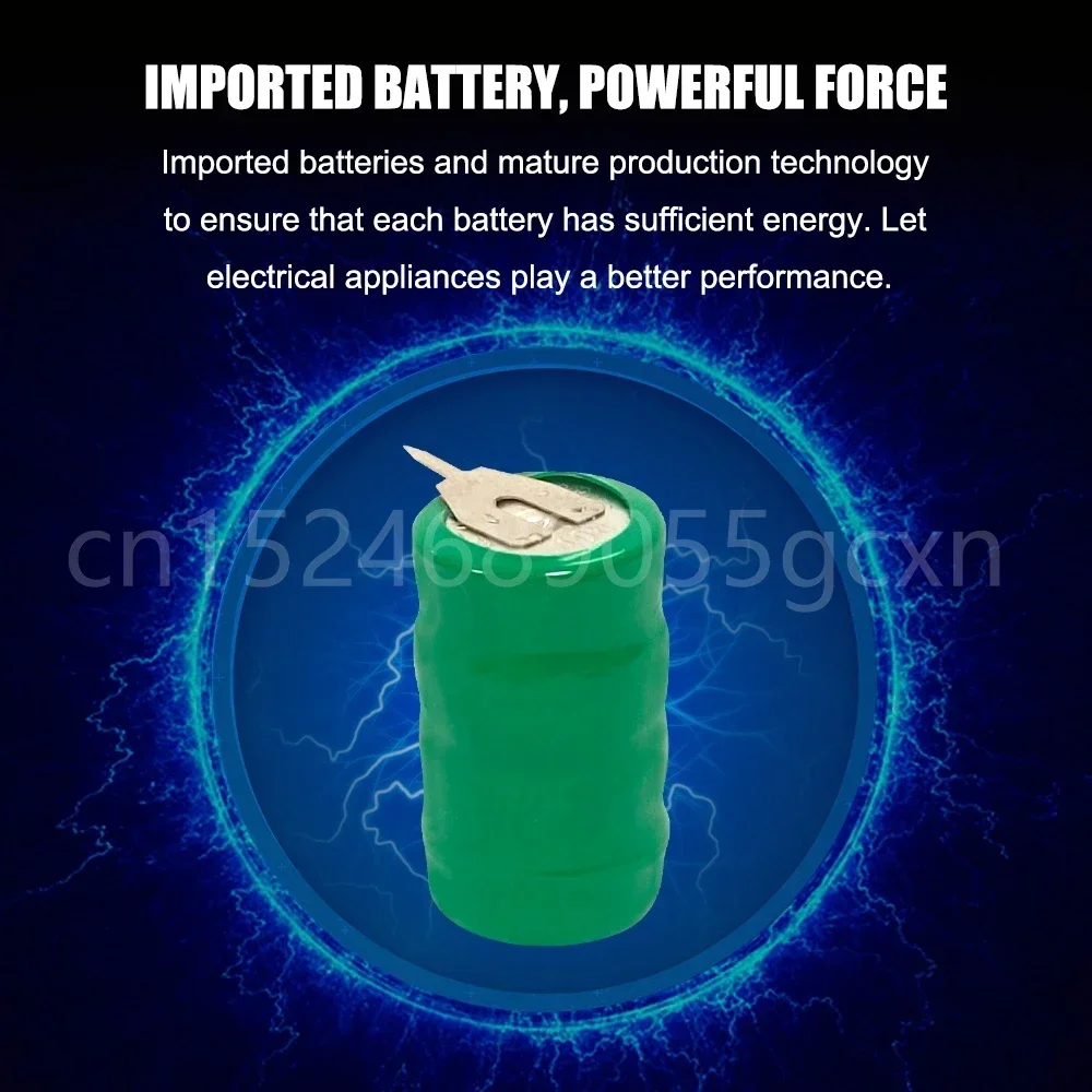 4.8V 40mAh Ni-MH Rechargeable Battery with Solder Pins for PLC Data Backup Power LED Light Pet Collars Counter Button Coin Cell