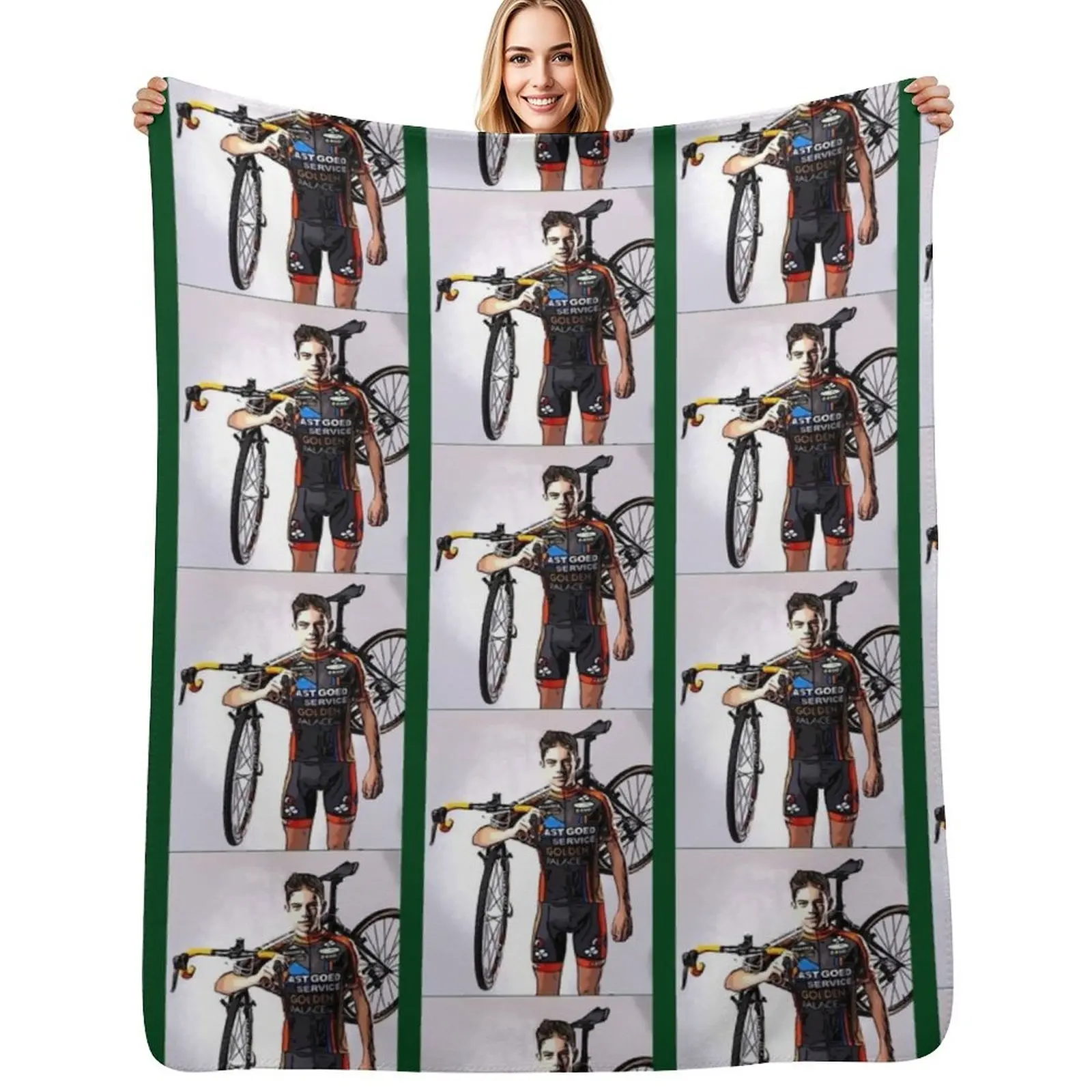 

Wout van Aert Throw Blanket Luxurious Soft Blanket Holiday Gift for Family
