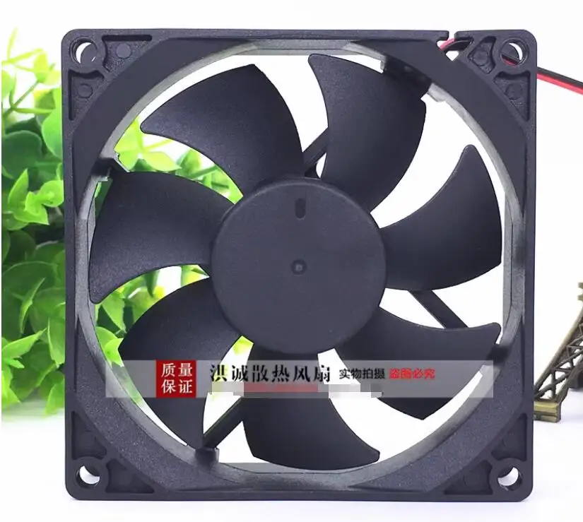 YIHUAKBJI HF0924SLH-B25 DC 24V 0.10A 90x90x25mm 2-Wire Server Cooling Fan