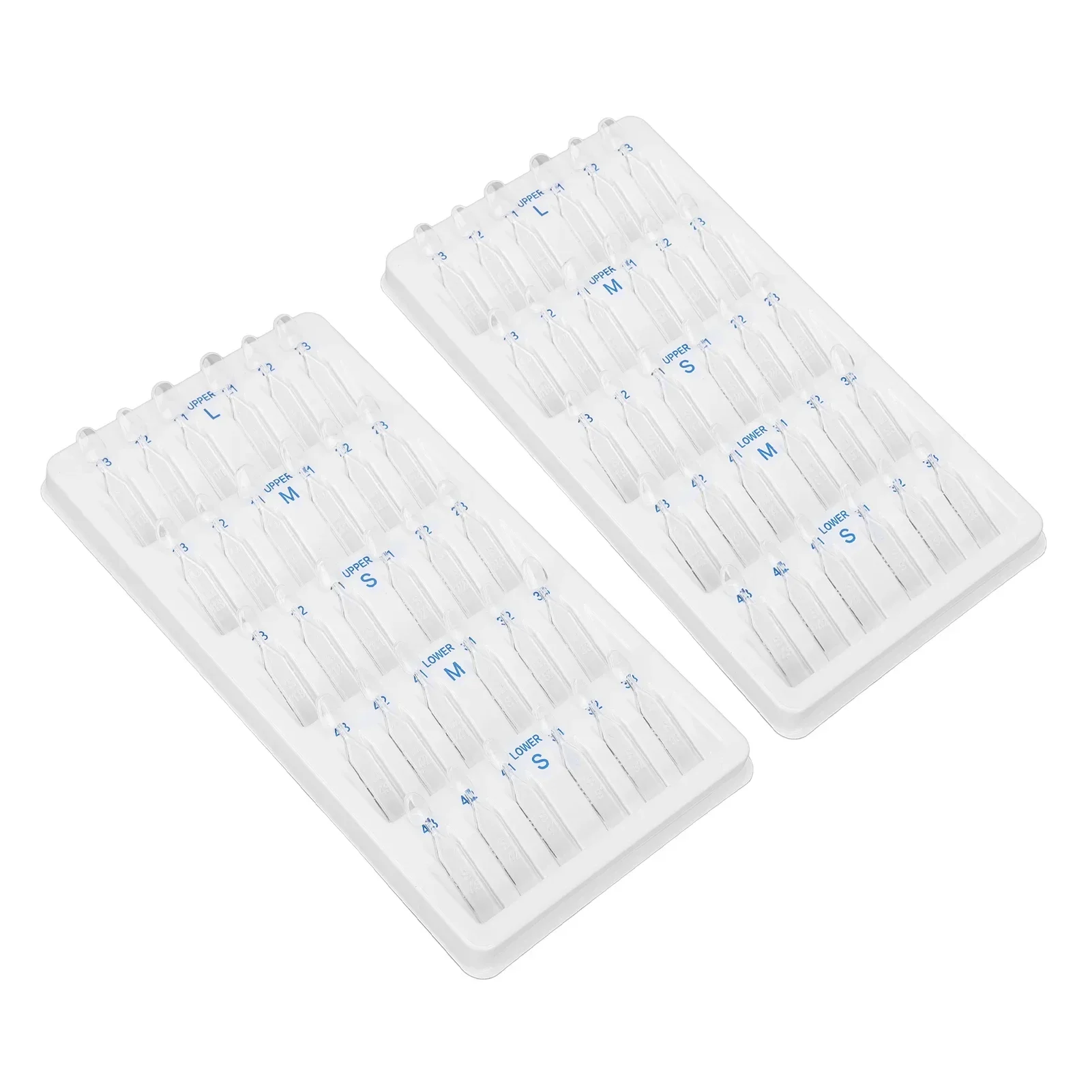 60pcs Dental Veneer Template Set Veneers Mould Heat Resistance Resistance  for Dentists Teeth Whitening Veneers Mould