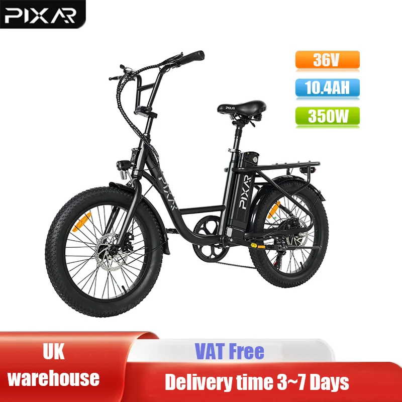 AliExpress NONE PIXAR Fun1 Model  New Model 36V 10.4AH+350W Motor E-Bike Mechanical Disc Brakes 20”  Tires City Bike Electric Bike