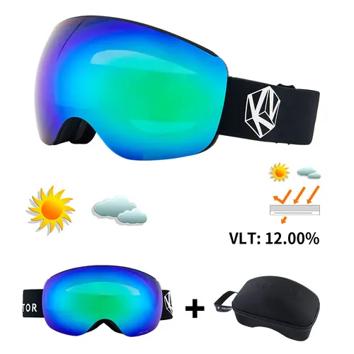 VECTOR OTG Ski Snowboard Goggles Women Men Skiing Eyewear UV 400 Snow Protection Glasses Adult Double Spherical Mirror Magnetic - Image 9