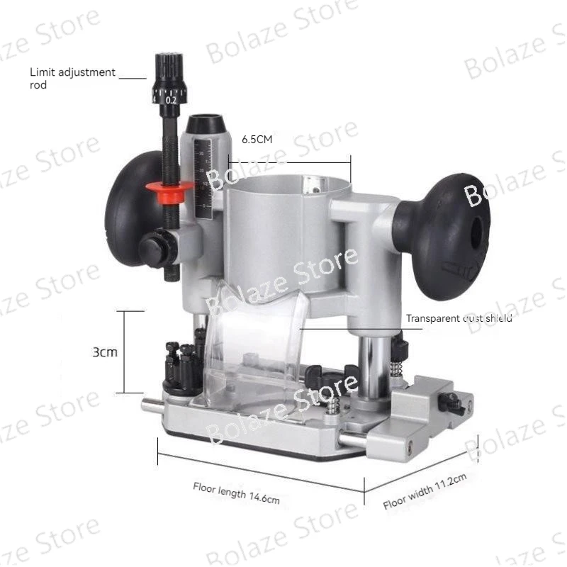 Small Compact Woodworking Universal Plunge Router Base for Hand Electric Trimming Machine Power Tool Accessories for 65MM