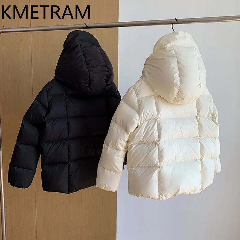 KMETRAM, abrigos de invierno de plumas de ganso blanco, cortos, nuevos en prendas de vestir exteriores, chaqueta acolchada de alta calidad, ropa para mujer 2024 Пухо Śк Ж Dön Во