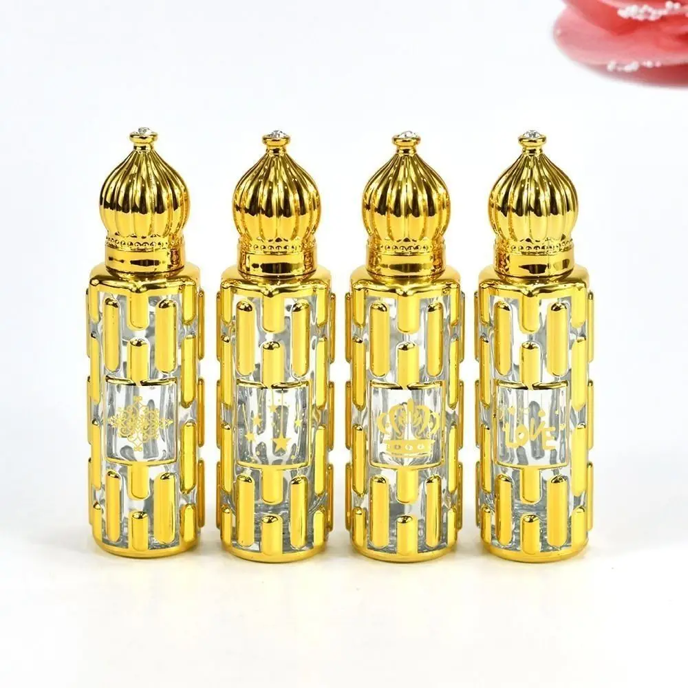 Glass Perfume Bottle High-quality Empty Refillable Roll-on Bottle 15ML Portable Essential Oil Bottle