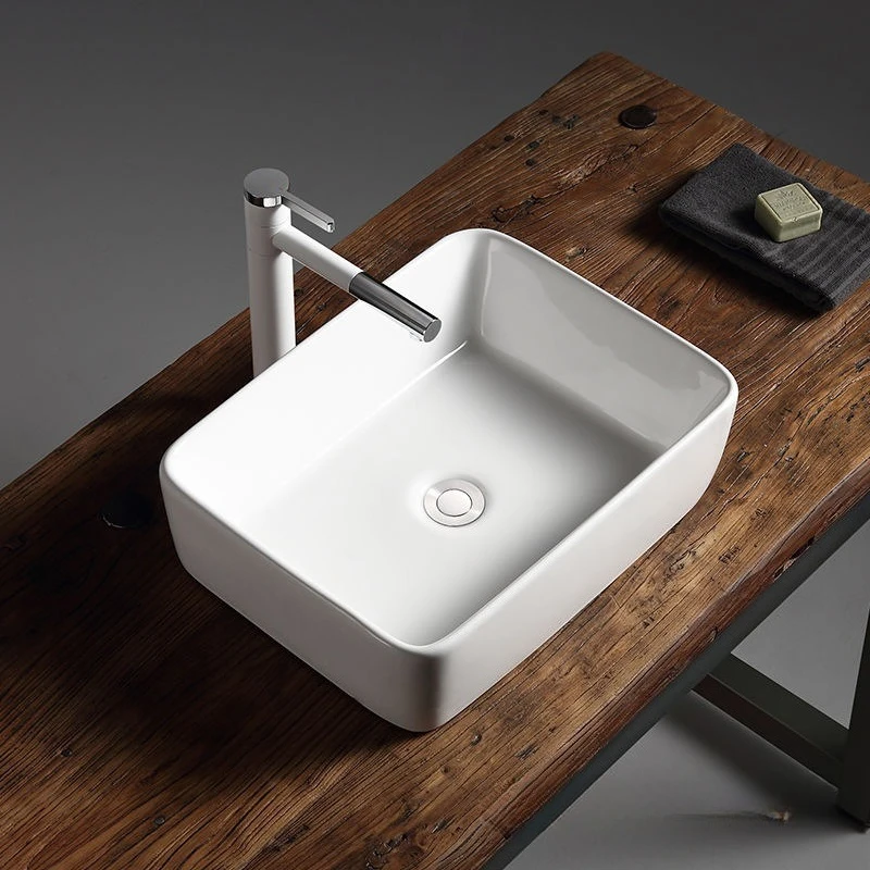 

On-stage basin Balcony wash basin Small size ceramic wash Single basin Art Household wash