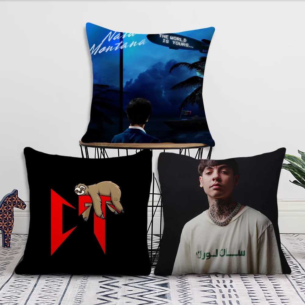 Rapper Natanael Cano Music Pillow Case Sofa Living Room Bedroom Headboard Backrest Cushion Square Cushion Nap Time