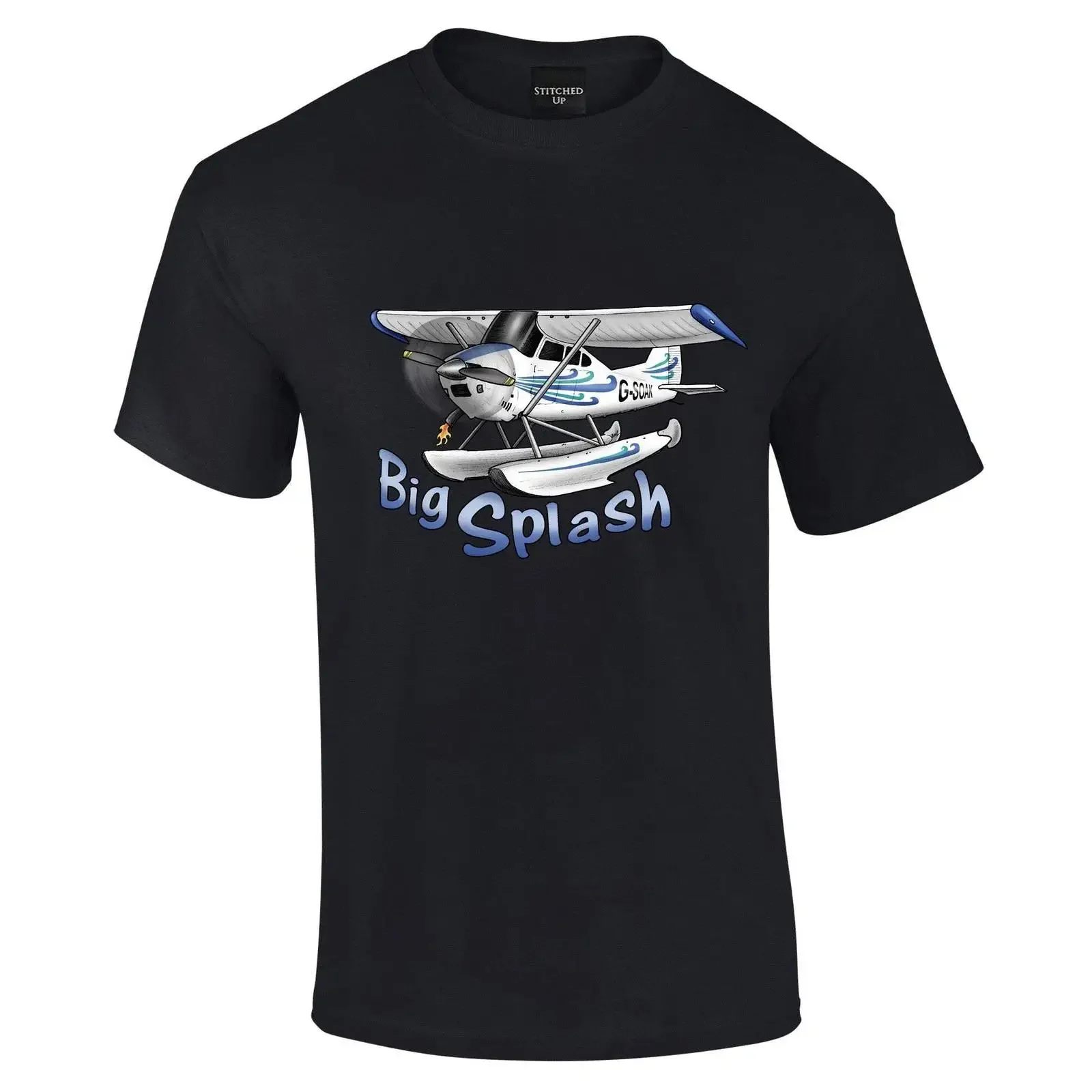 Cessna Floats Wasserflugzeug T Shirt für Enthusiasten vintage Washed Unisex Stylish graphic Slightly Versatile Stretched