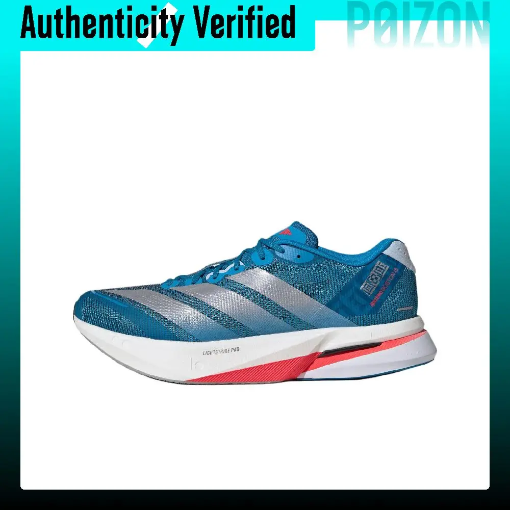 Adidas Adizero Boston 13 Low top Casual Running Shoes Men's Solar Blue JR4868