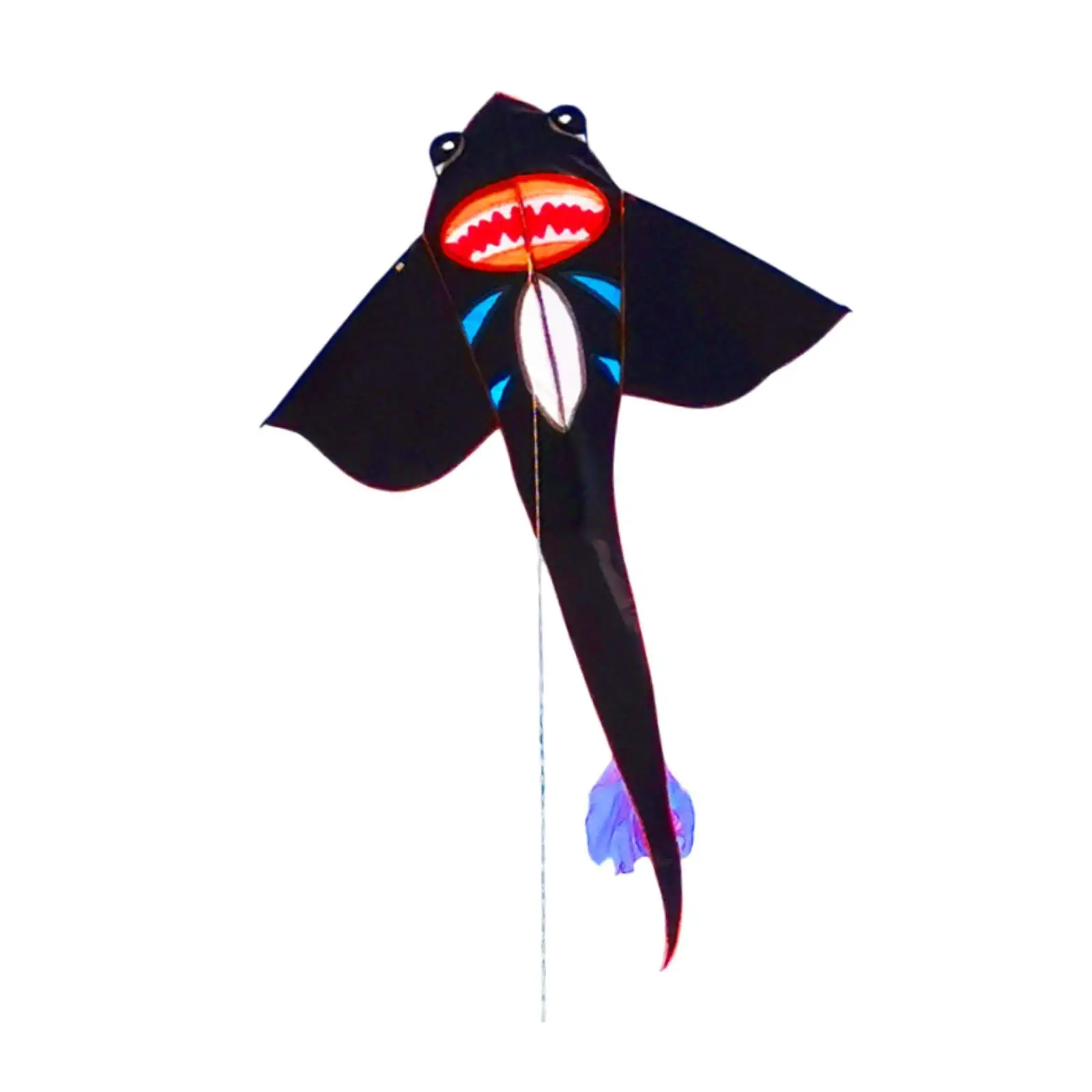 Big Kite Popular Shark Kite Stable Versatile Creative Decorative Cute Kite Shark Kite for Grasslands Outdoor Beach Sea Sports