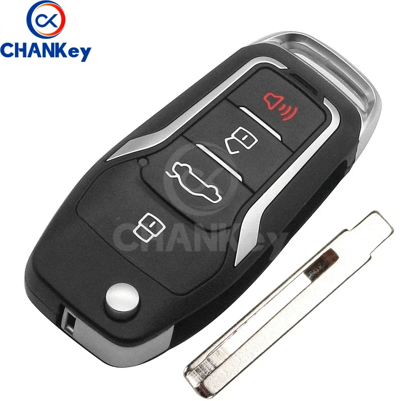 Pilot CHANKey 3 przyciski + składany klucz samochodowy z klapką dla Hyundai Elantra GT I30 FCC TQ8RKE-3F03 315Mhz FSK ID46