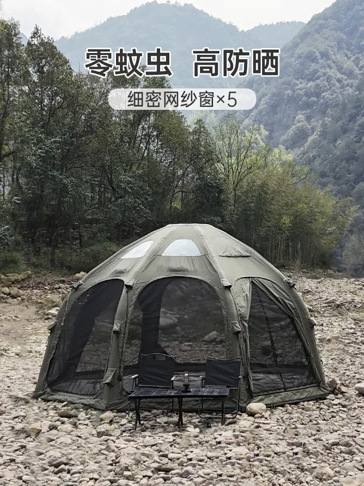 Hot sales 19.6 Ball inflatable tent ventilation starry sky for camping outdoor canopy tent overnight