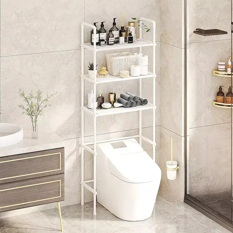 

Storage Shelf for Bathroom Space Saver Over Toilet Rack Storage Organizer Rack Floor-to-ceiling Bathroom Rack Storage Accessory