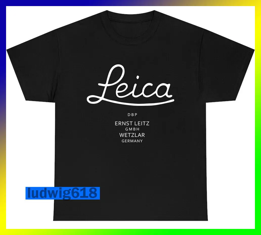 New  t shirt leica American funny LOGO heavy coton SIZE S-5XL