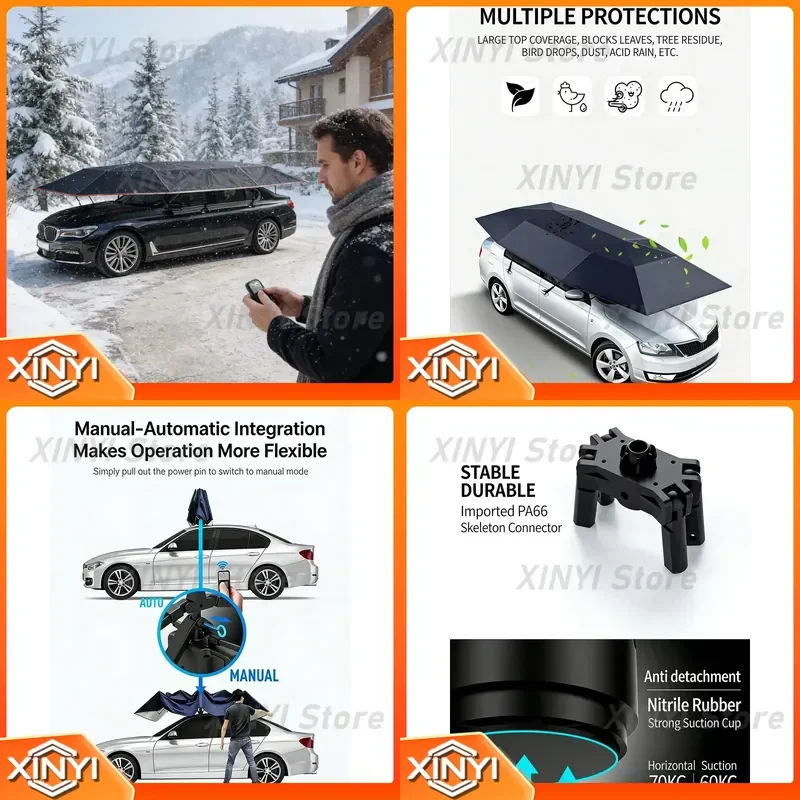 Hot Sale Factory Direct High Quality Waterproof Car Cover for Toyota Camry for Honda Civic for Ford F150 Automatic Remote