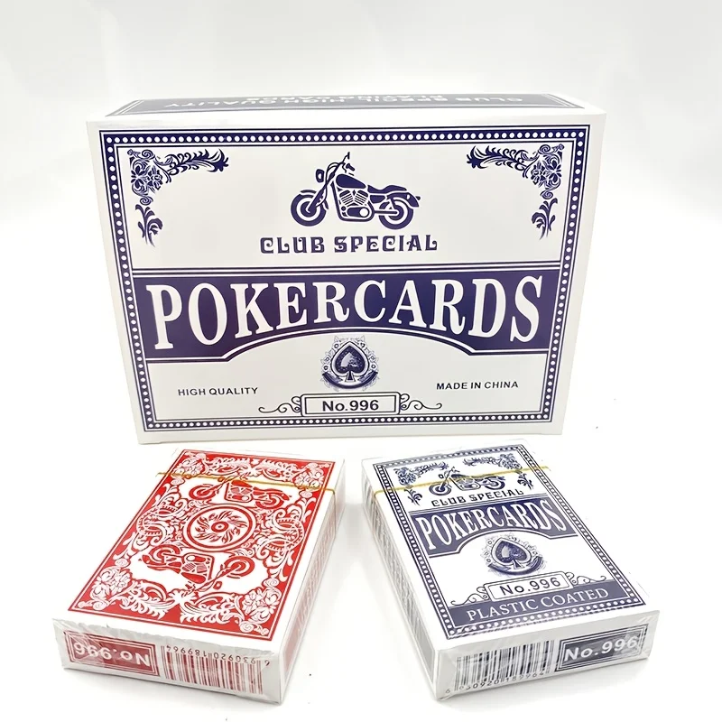 

12 Box Club Special Poker Cards - High Quality, Plastic Coated, Adult Use, Luck-based Game, Suitable for 18 years and above, Box