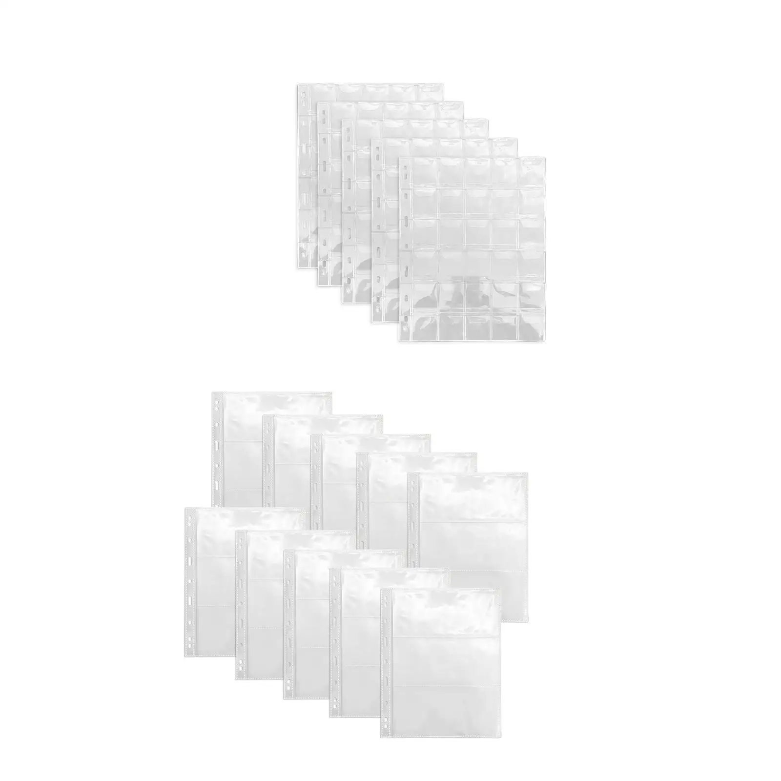 

Pages for Currency Collection, Clear Binder Sleeves, Holder Inserts