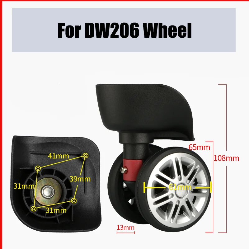 

Suitable for DW206 Suitcase Carrying Wheel Suitcase Replacement Accessories Replacement Universal Wheel Luggage Repair Pulley