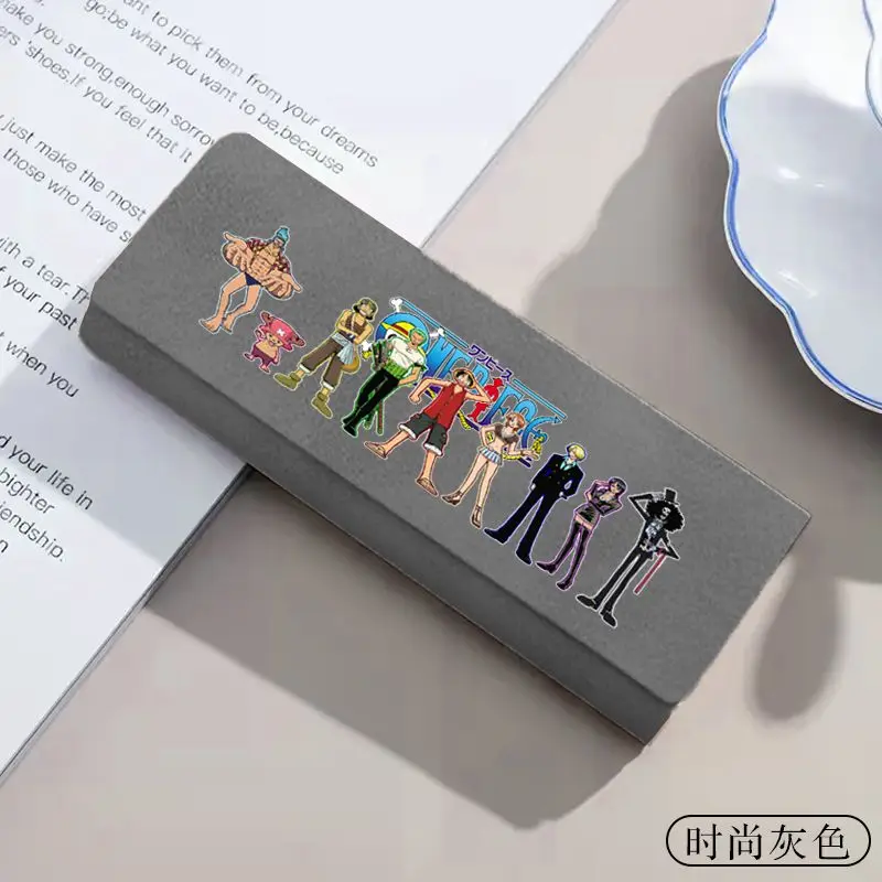 One Piece Roronoa Zoro Portgas D. Ace Anime Zweidimensionales Brillenetui für Studenten, tragbare, stoßfeste Aufbewahrungsbox für Brillen – Detail 7