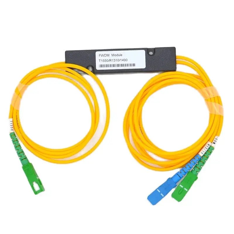 Factory Outlet T1550R1310/1490 FWDM Optical Wavelength Division Multiplexer Optical Signal Splitter Fiber Coupler Communication