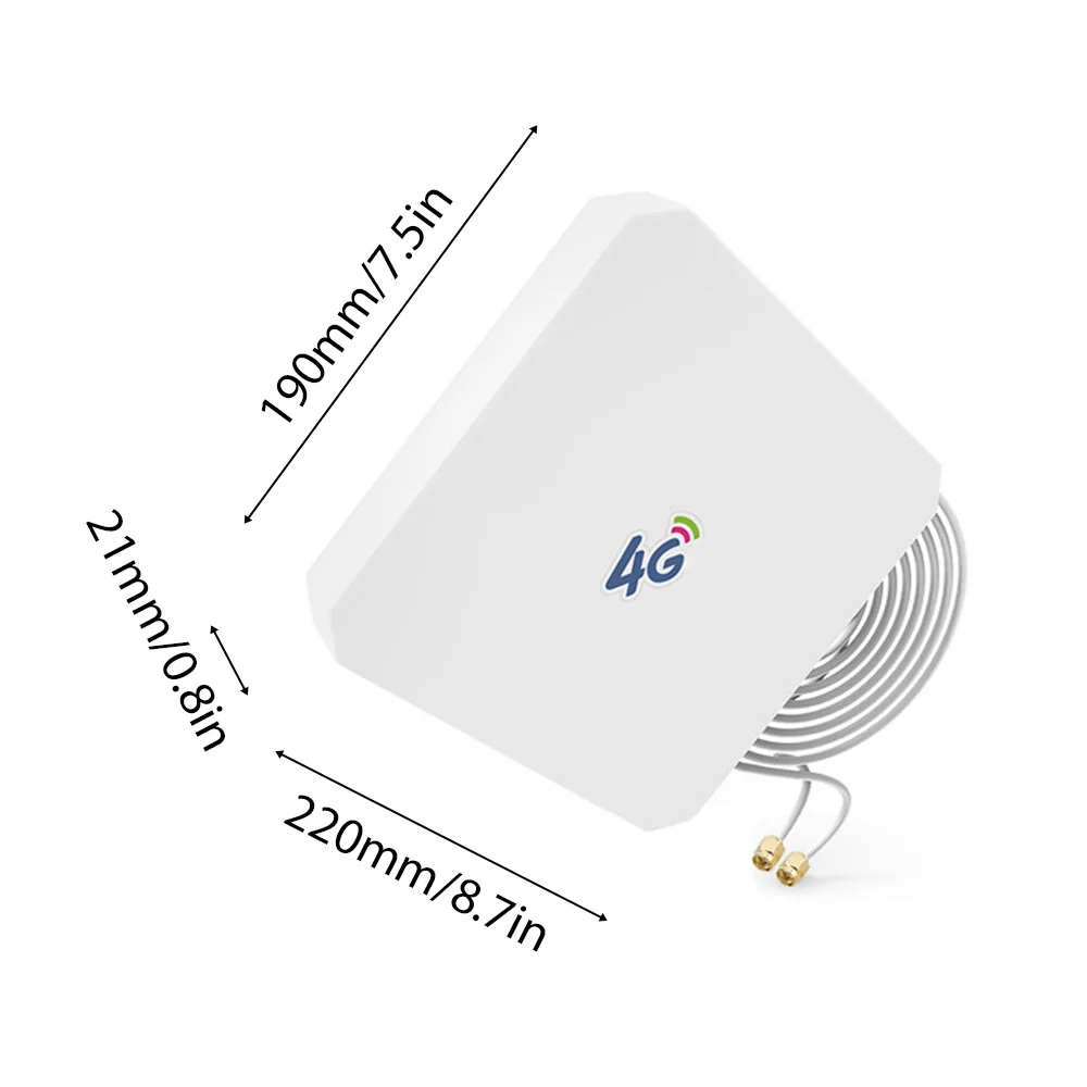 Imagem -06 - Wifi Signal Booster para Casa Signal Extender Signal Enhancer High Gain Indoor Mobile Broadband Antenna Dual Line Ts9 4g 35db 2m