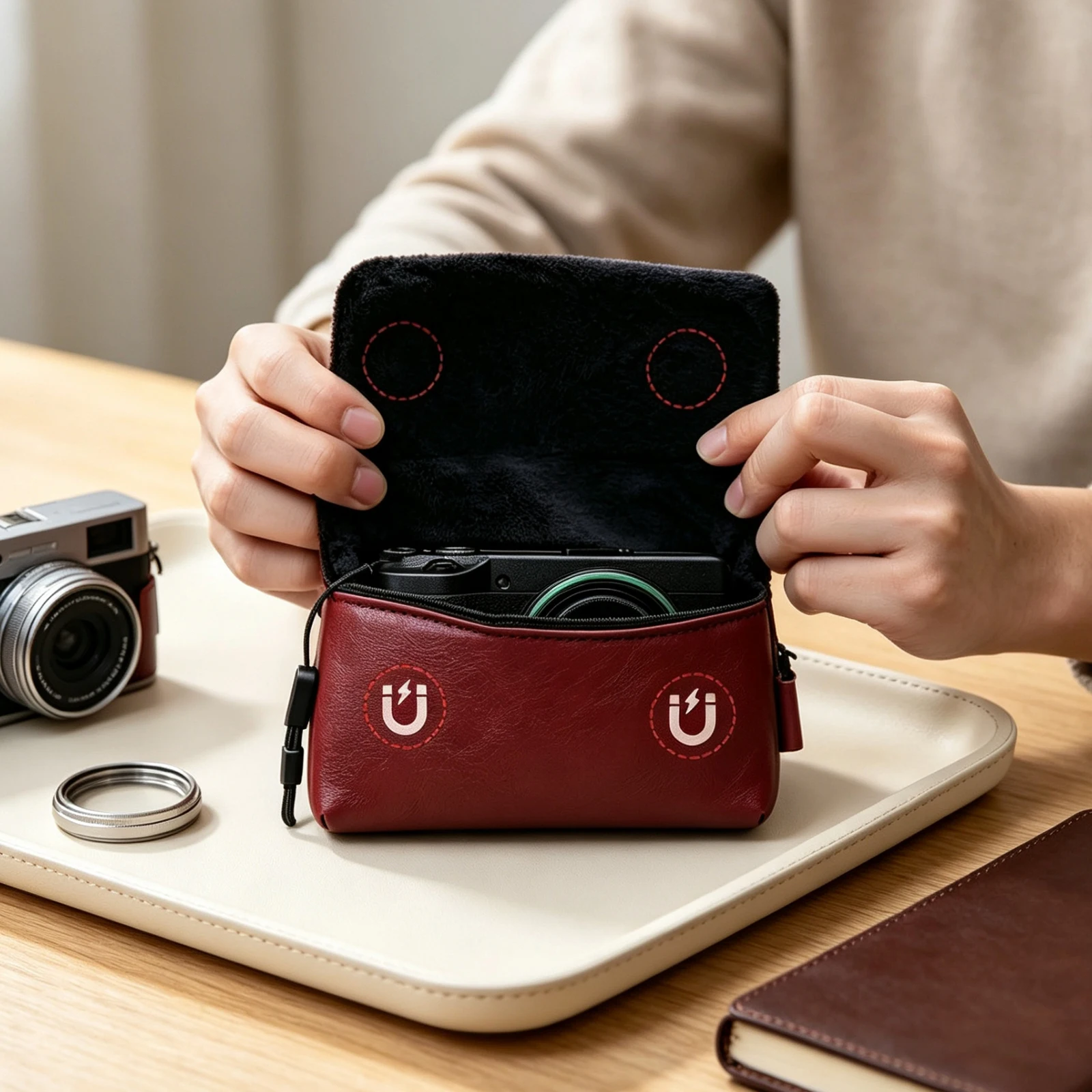 Portable Shockproof Camera Storage Pouch Handbag for Canon G7X G7X2 G7X3 Ricoh GR2 GR3 GR3X Sony RX100 M3 M4 M5 M6 M7