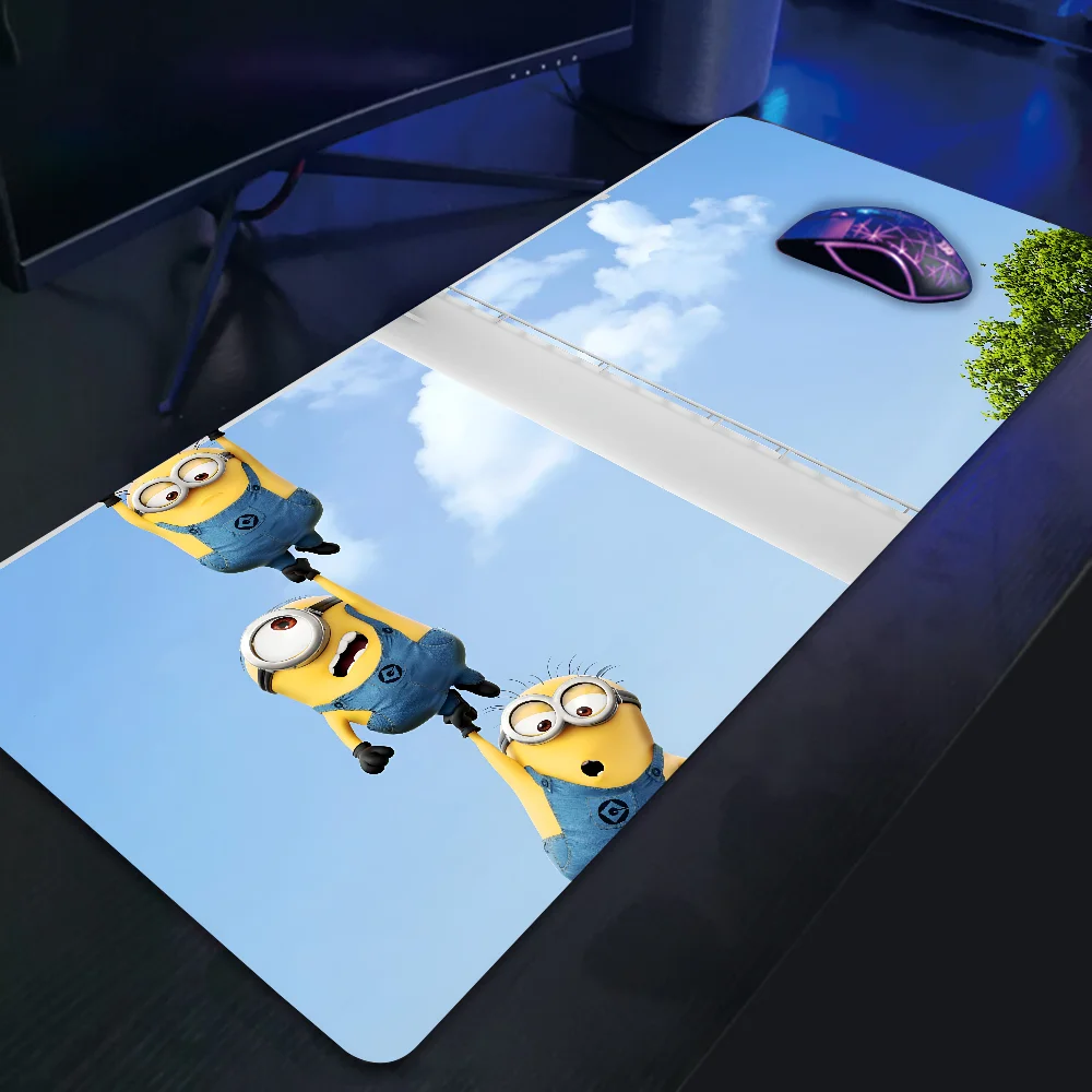 Alfombrilla de ratón de dibujos animados m-minions, accesorios para juegos, alfombrilla de teclado XXL, tapete acolchado de puntada