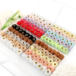 35 Pcs/Box, Plush Ball Beads Suitable For DIY Pens, Keychains, Bracelets, Necklaces, Etc