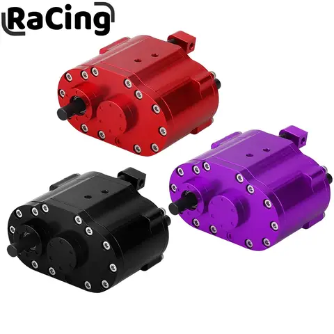 2 속도 트랜스퍼 케이스 기어 박스 변속기 박스 46x53x32mm Axial SCX10 RC 4WD D90 1/10 RC 크롤러 자동차 업그레이드 부품