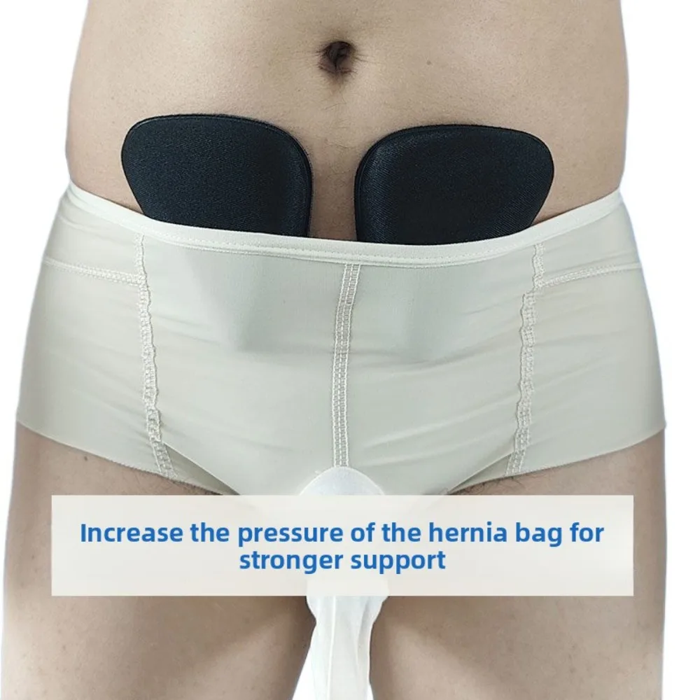 Slip alti elastici per ernia inguinale da uomo Leggeri e traspiranti Forte pressione Hernia postoperatoria Vita bassa che stringe aperto