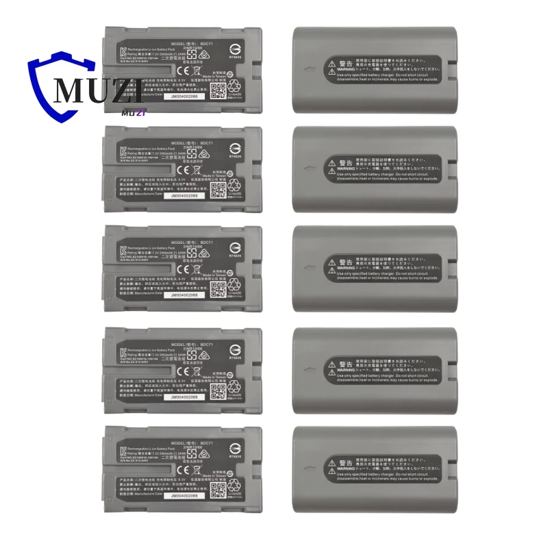 10pcs Brand New BDC71 Rechargeable Battery for Top GM52 Total Station 7.2V High Quality BDC71 2993mAh Li-ion Battery