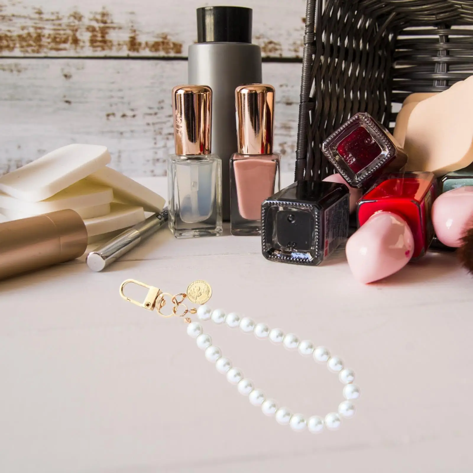 LLavero de perlas de resina, llavero de moda, recuerdo, bolso de felpa, llavero bonito para mochila, bolso, regalo de cumpleaños