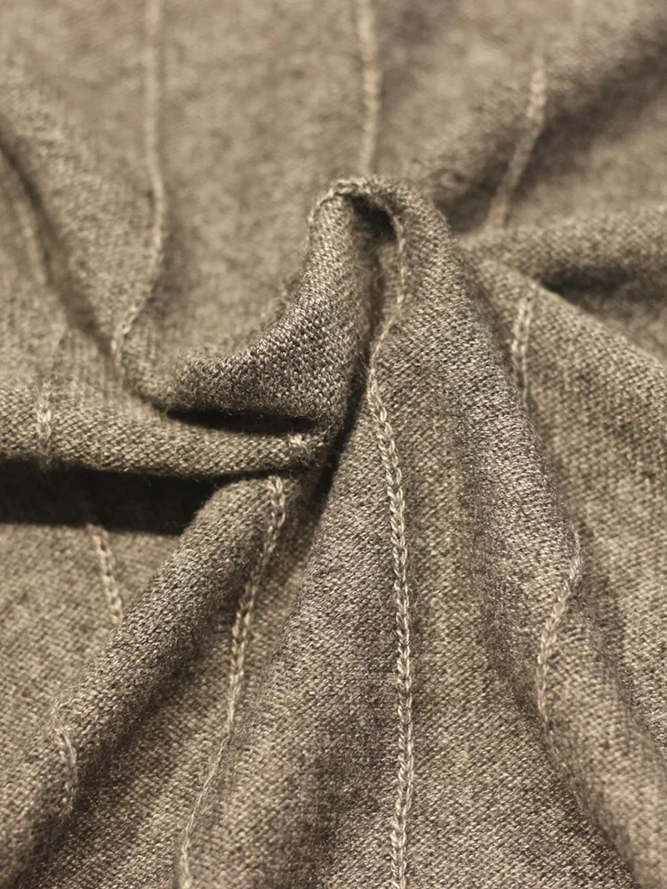 High-End Spring Autumn 25ss Knitted Woolen Sweater for Men And Women Faionable Urban Sle Long Sve round Ne Warmth Gu...