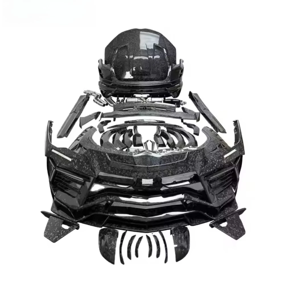 

Upgrade Latest MSY Dry Forged Carbon Fiber Body Kit for Lambo URUS With Hood Fenders Wing Exhaust Facelift Car Accessories