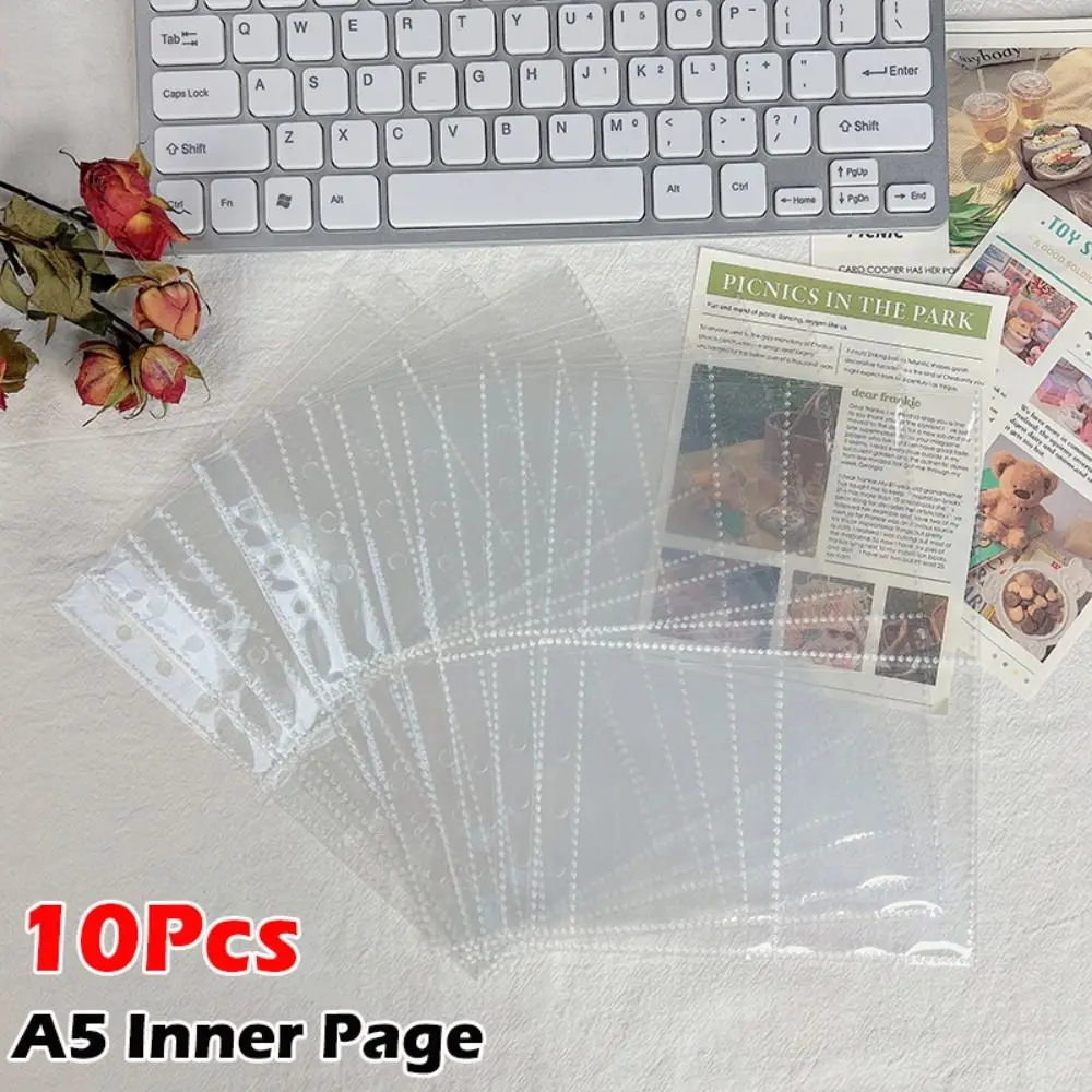 Innenseiten-Kartenordner A5 Fotokartenordner Transparente PP-Säurefreie Blätter Mehrfach-Taschen-Hülle Kpop Fotokartenordner